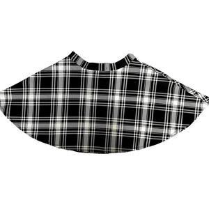 Hot Topic Black White Checkered Zip Up Skirt Womens Size M